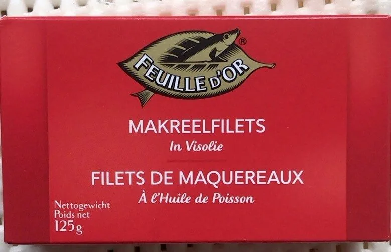 Filets de maquereaux a l’huile de poisson
