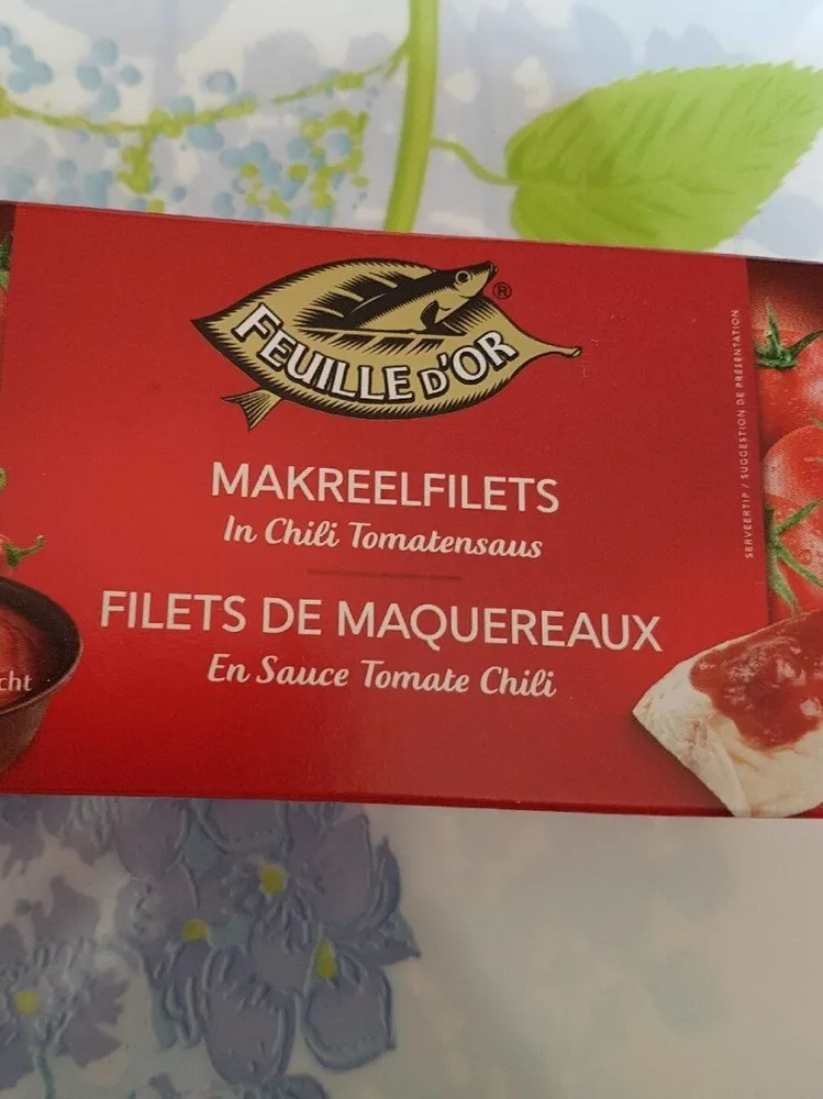 Makreelfilets in chili tomatensaus