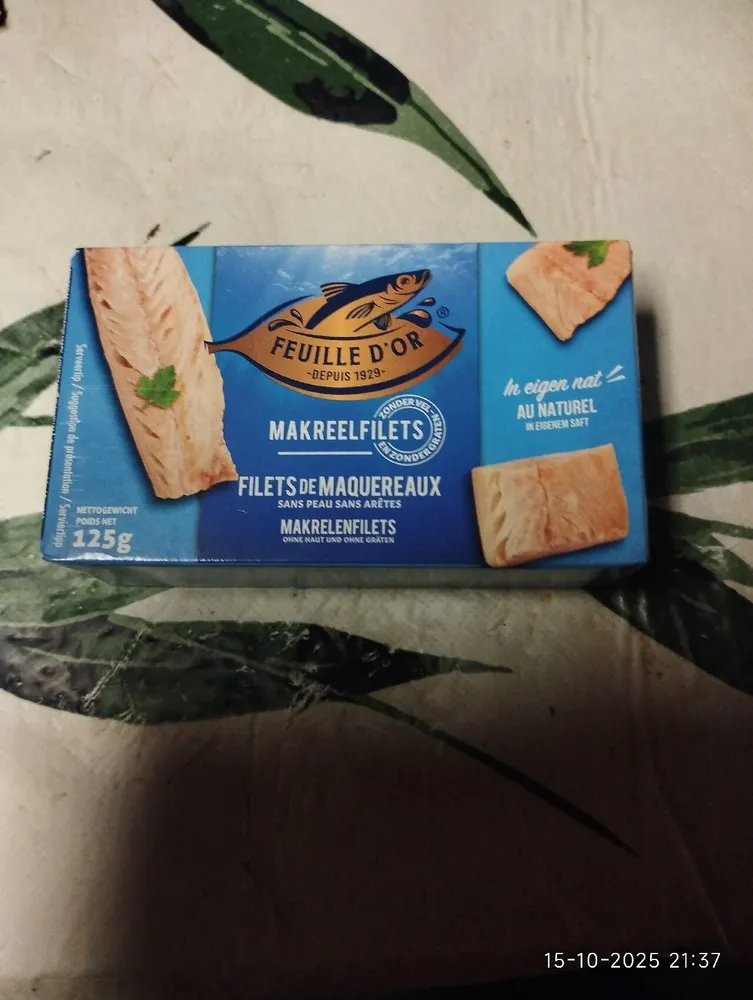 Makreelfilet in eigen nat