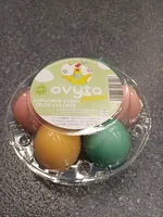 Œufs durs et colorés