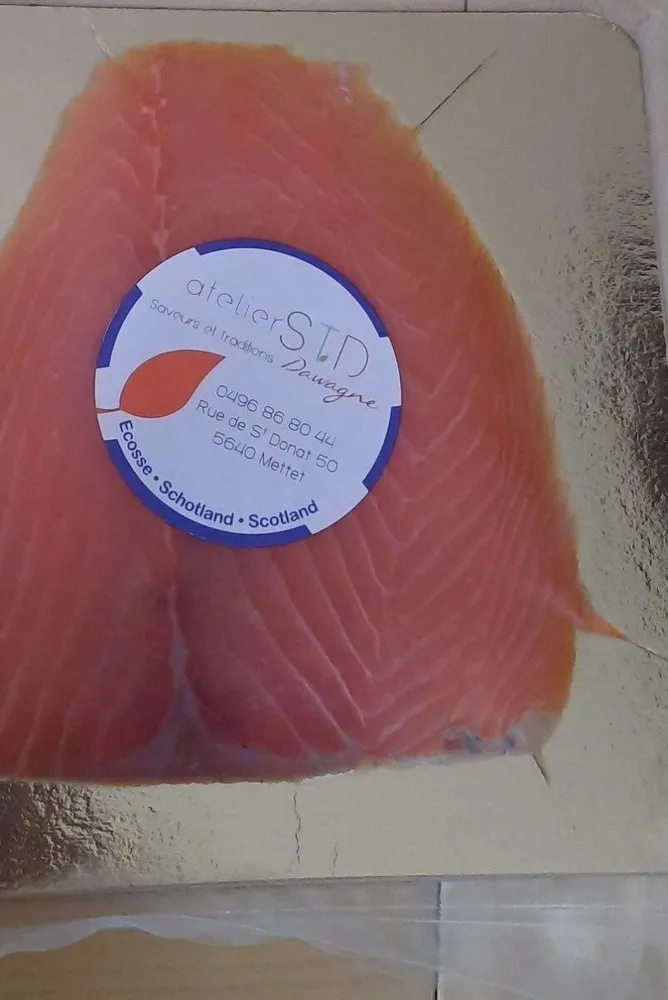 Saumon fumé écossais en tranche