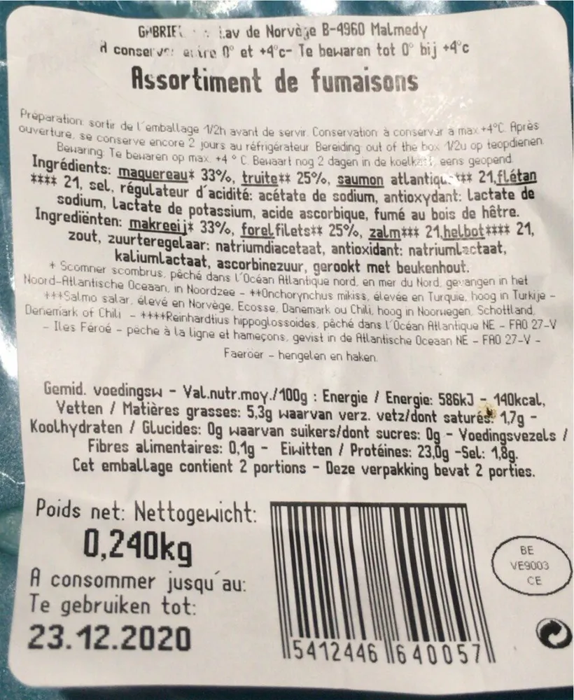 Assortiment de fumaisons