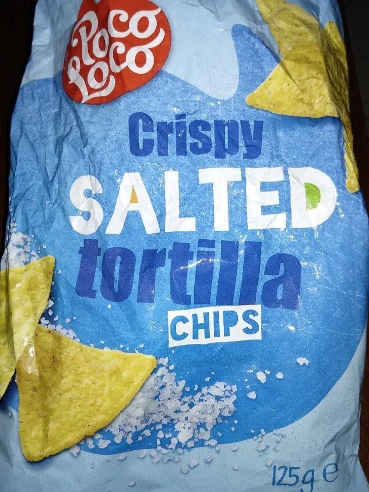 Chips tortilla poco loco natural 125g