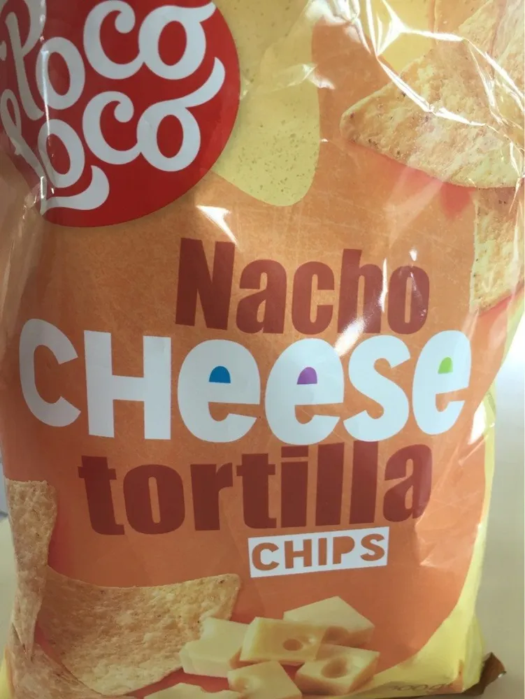 Nacho cheese tortilla chips