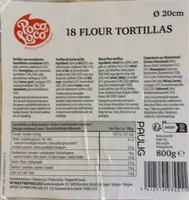 18 flour tortillas