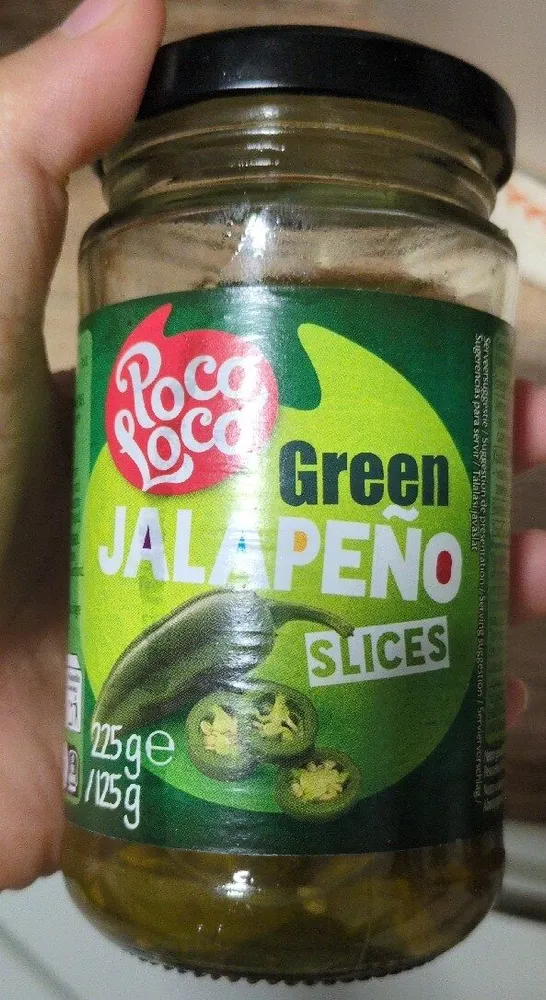 Green jalapeno slices
