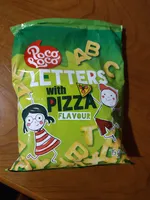 letters with pizza Flavour