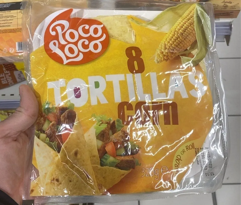 8 tortillas corn
