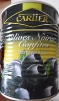 Olives noires confites dénoyautées
