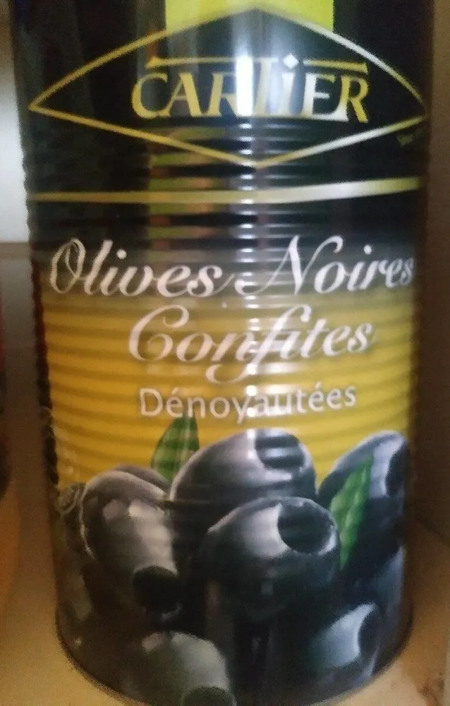 olives noires confites dénoyautées