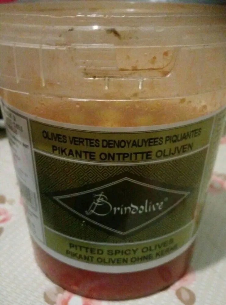 Olives vertes dénoyautées piquantes