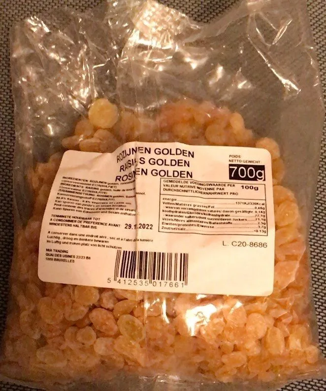 Raisins Golden
