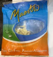 Papas finas congeladas