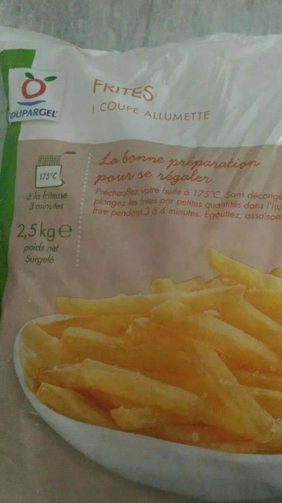 Frites coupe allumette