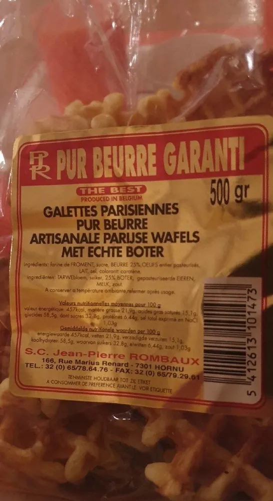 Galettes parisiennes pur beurre