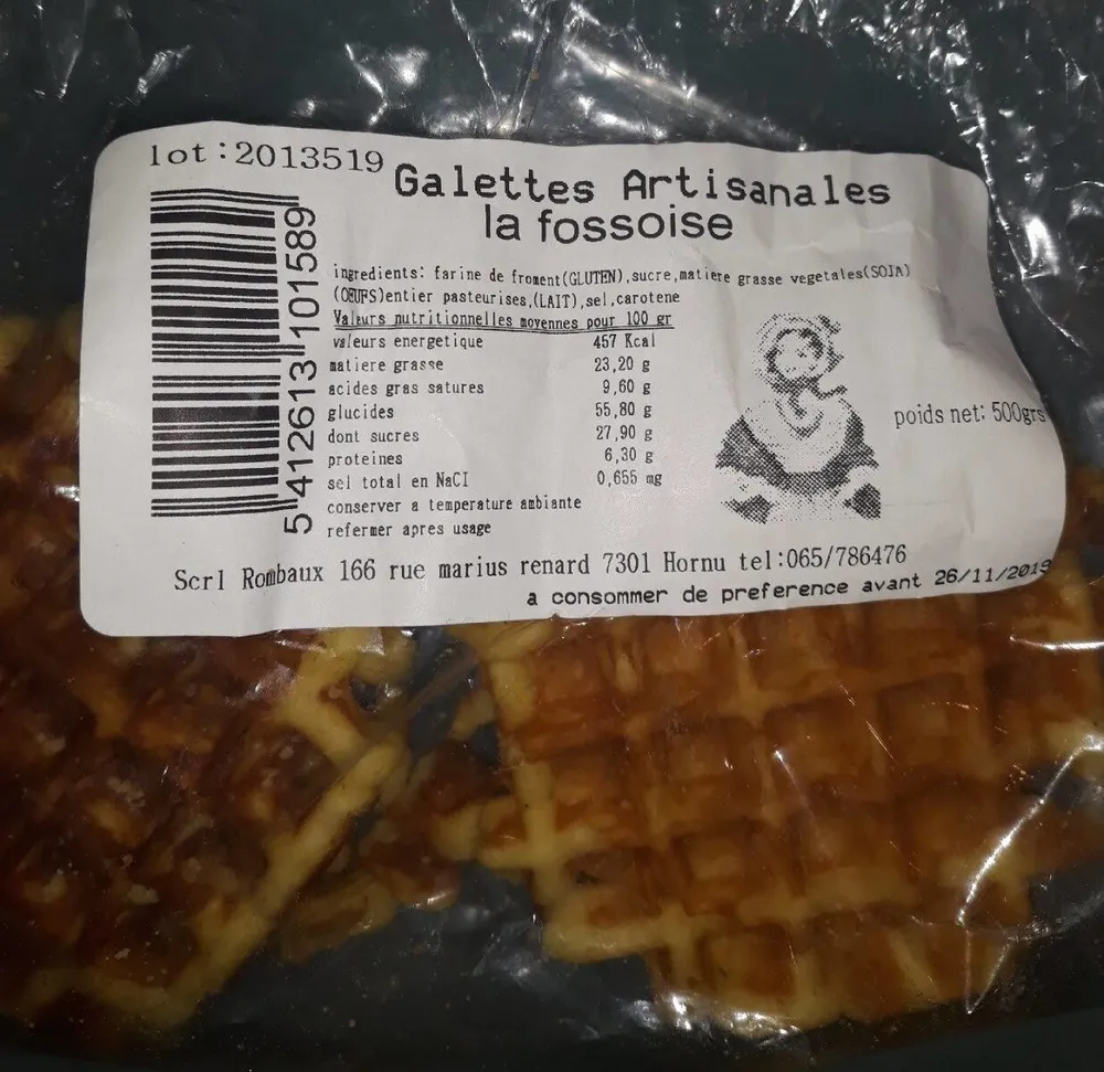Galettes artisanales la fossoise