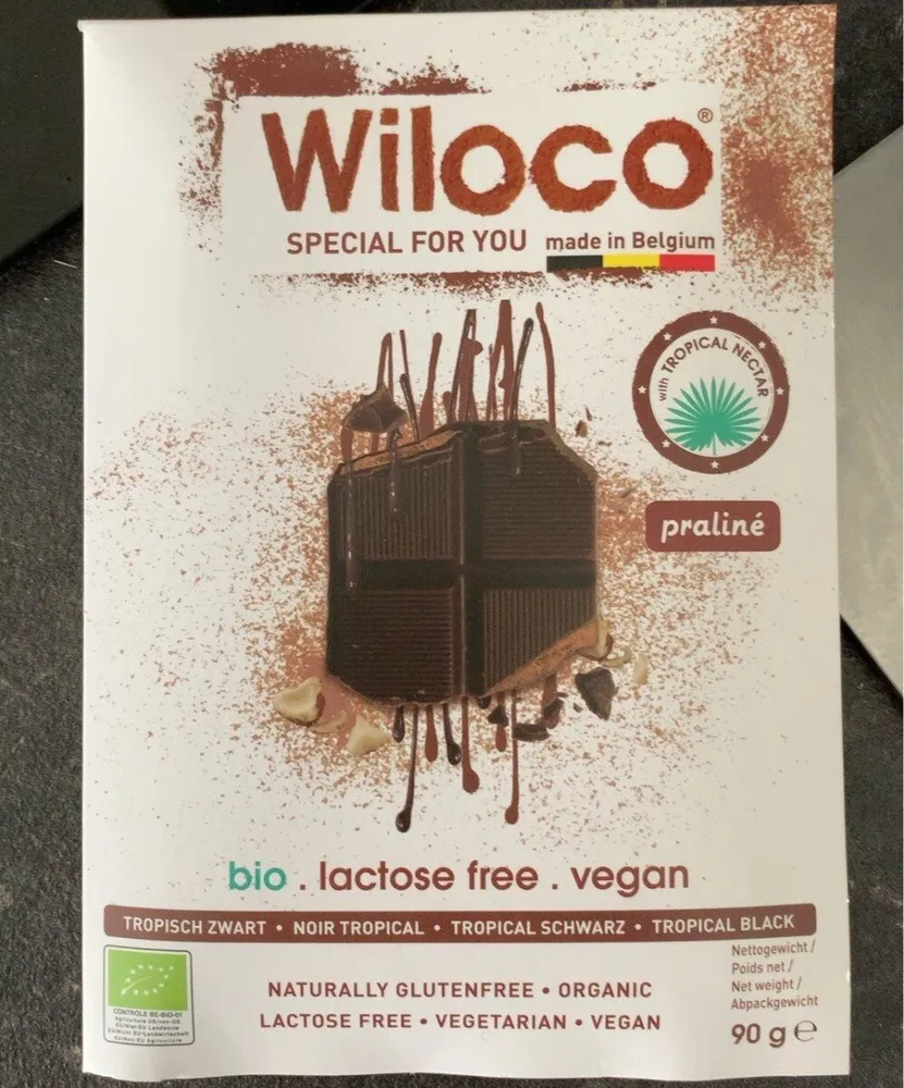 Chocolate bio lactose free