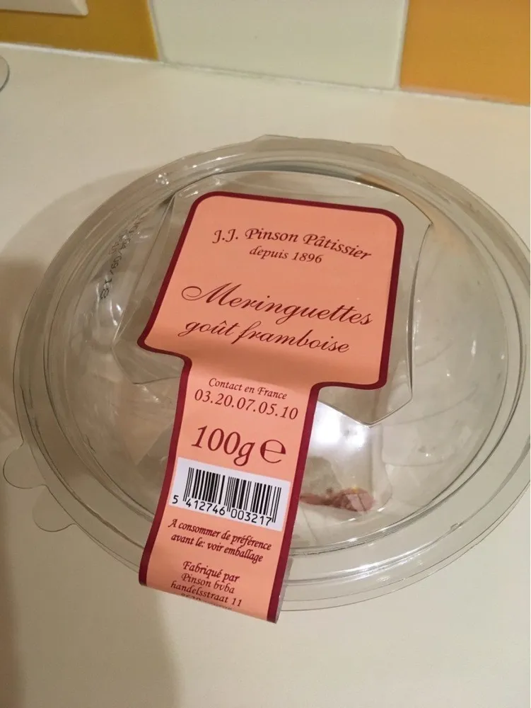 Meringuettes goût framboise
