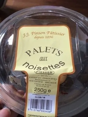 Palets aux noisettes