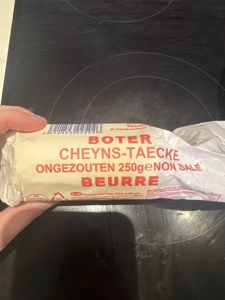 Beurre non salé