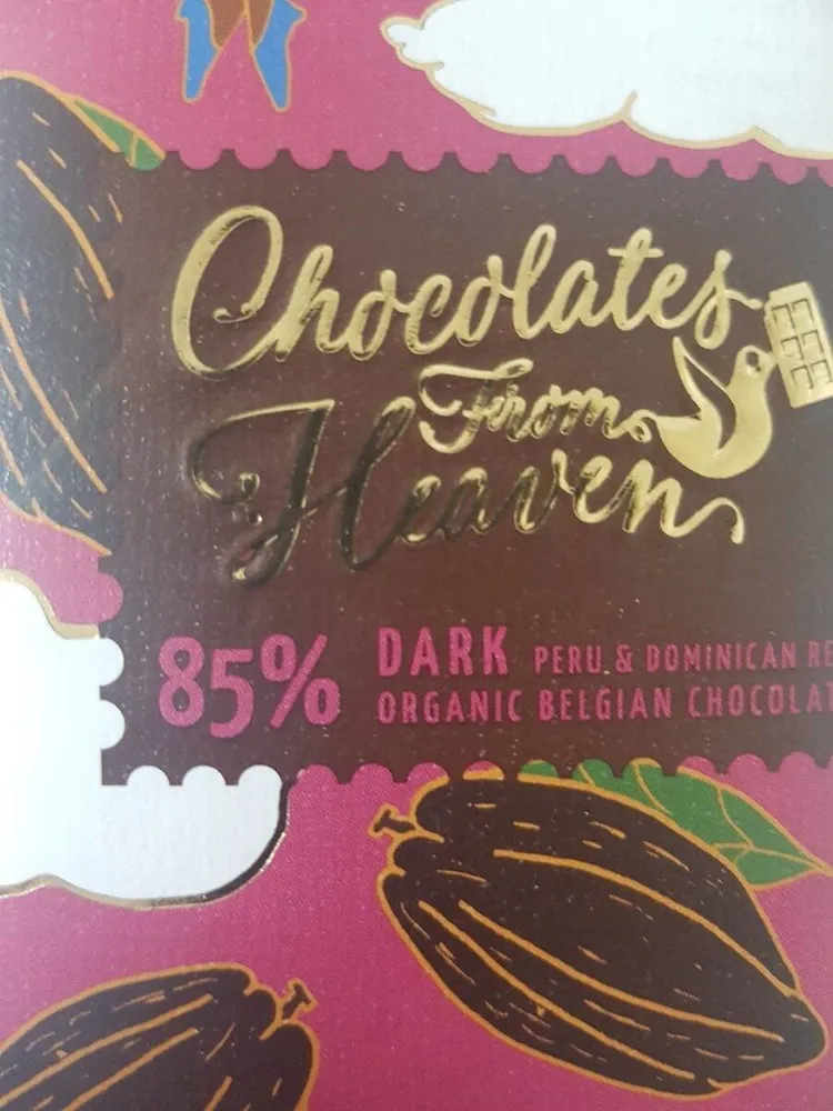 85 % dark Peru organic belgian chocolate