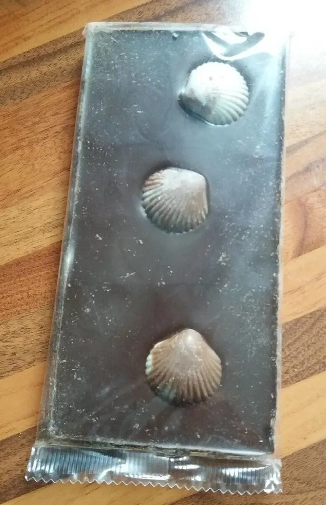 Tablette chocolat noir fruits de mer