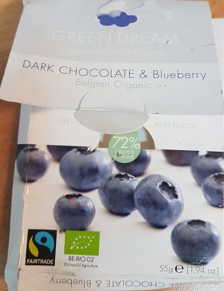 dark chocolate and blueberry