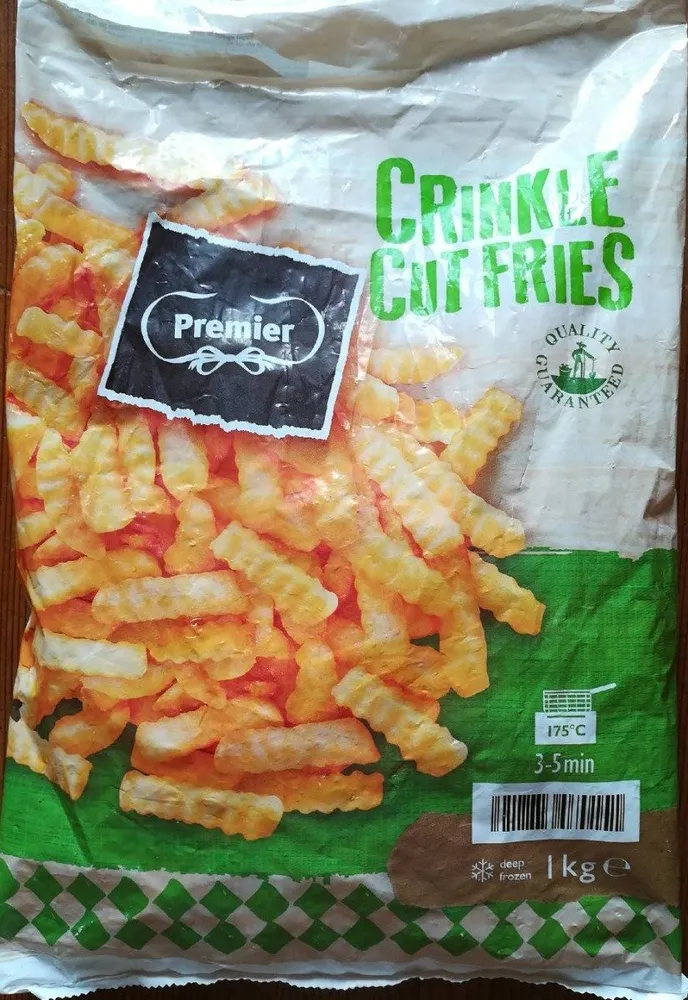 Crinkle Cut Fries frites surgelées