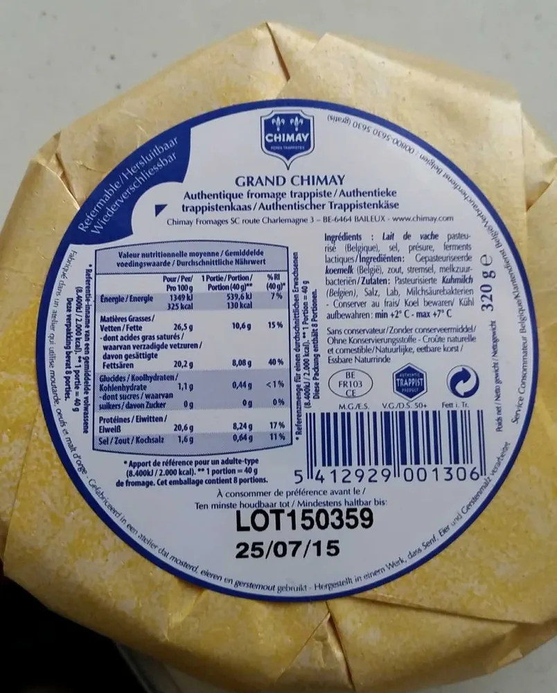 Grand Chimay (26,5% MG)