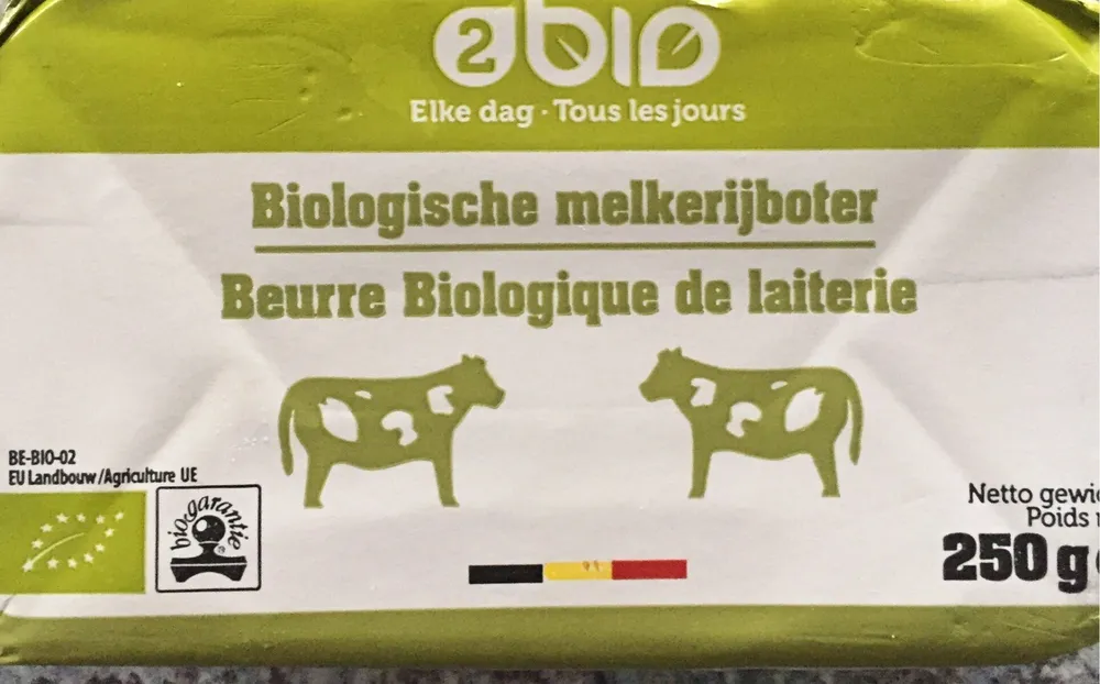 Beurre biologique de laiterie