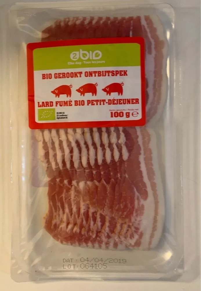 Lard fumé bio petit-déjeuner