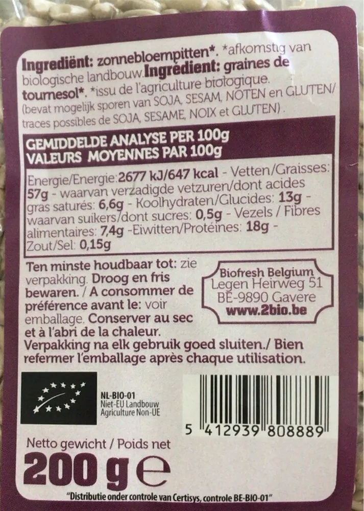 Graines tournesol