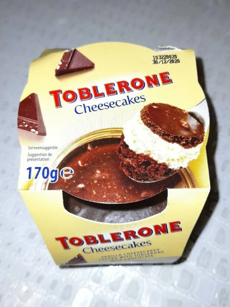TOBLERONE Cheesecakes CHEESECAKES TOPPED WITH TOBL