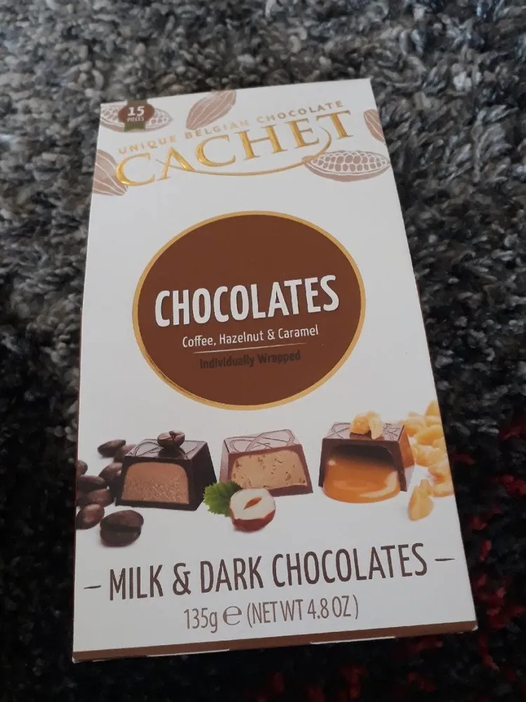 Chocolates coffee, hazelnut & caramel