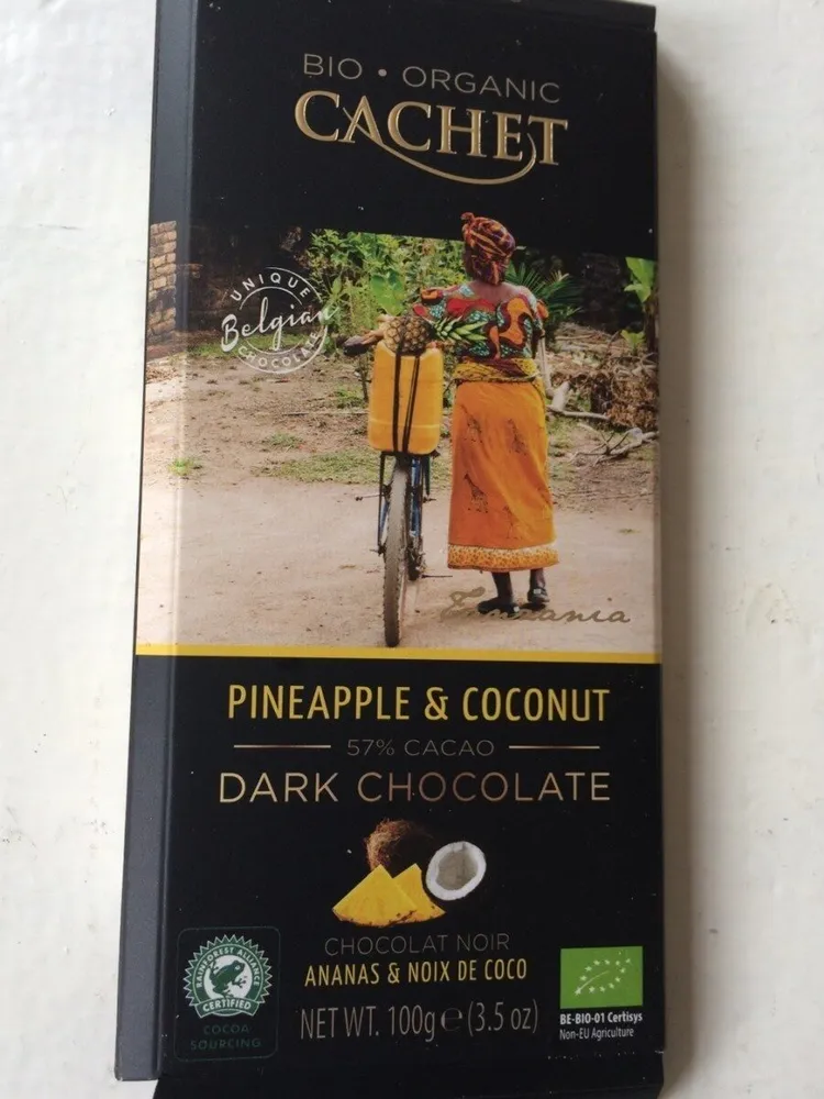 chocolat noir ananas & noix de coco