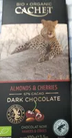 Cherries & almond 57% cacao dark chocolate