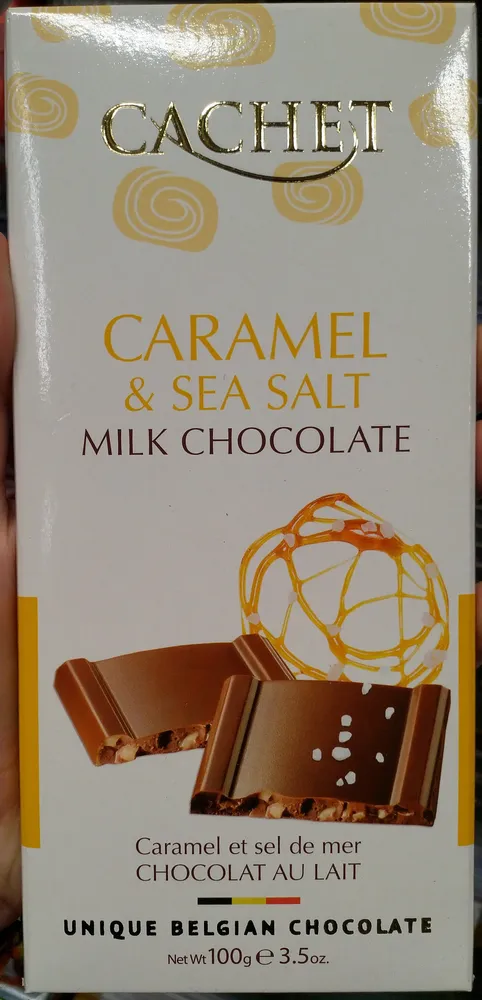 Chocolat au lait, caramel et sel marin