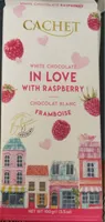 White chocolate with raspberry