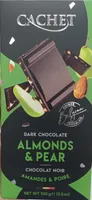 Dark chocolate almonds & pear