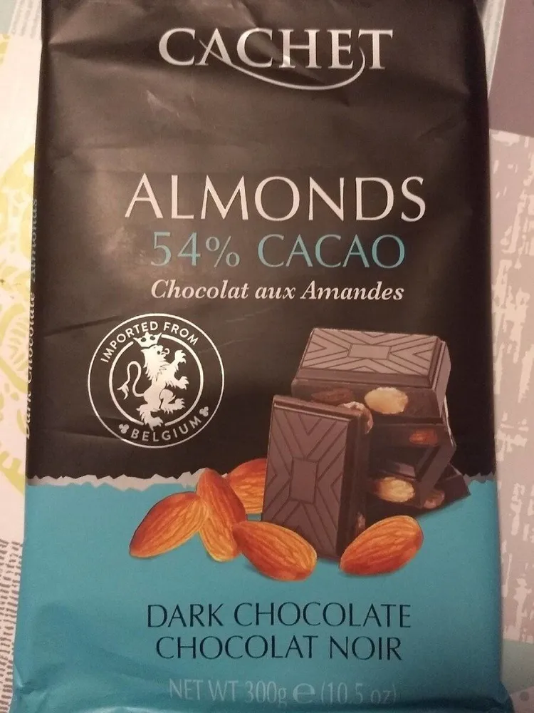 Almonds 54% Cacao Dark Chocolate
