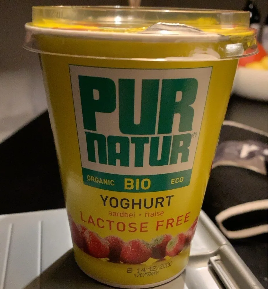 Yoghurt fraise lactose free