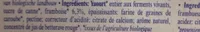 Yaourt biologique framboise