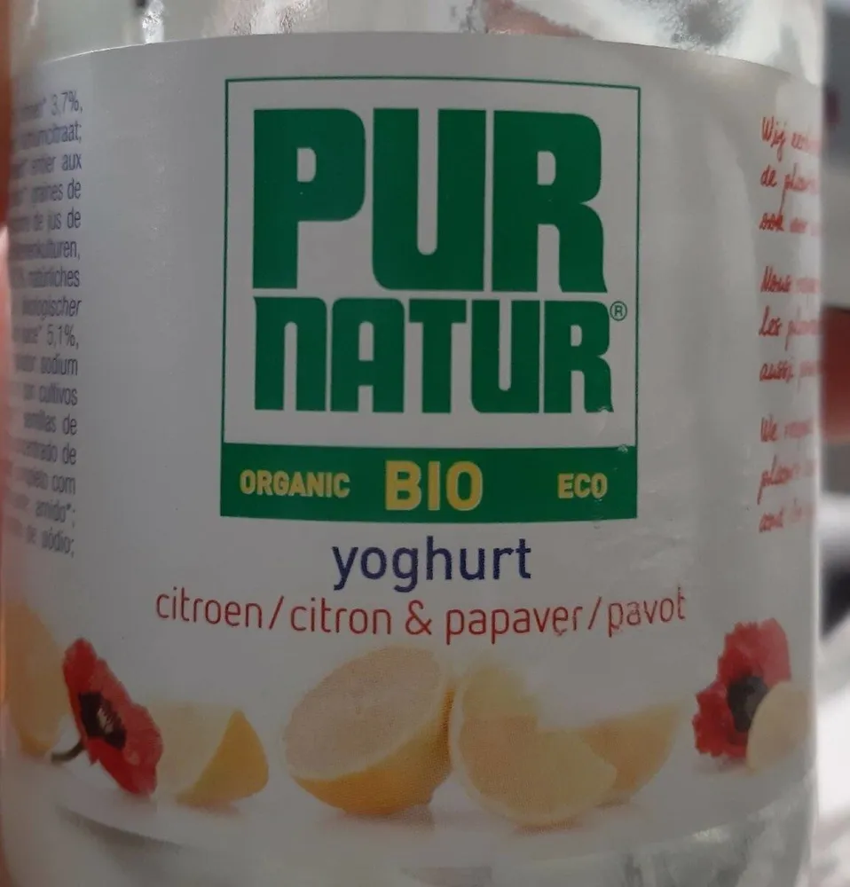 Yoghurt citron pavot
