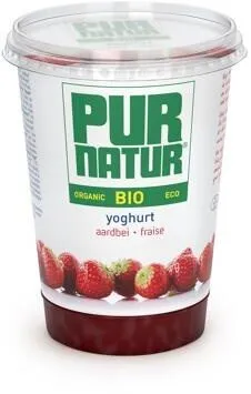 Yogur Fresa Plastico Bio 500 G Purnatur