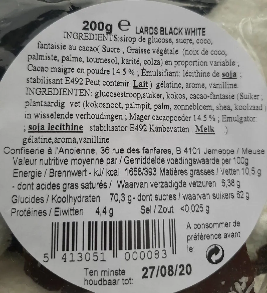 Lards Black White