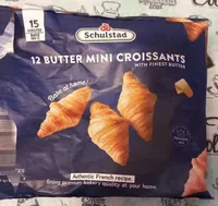 12 butter mini croissants