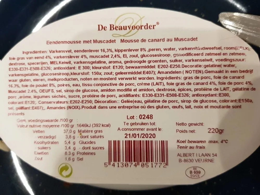 Mousse de canard au Muscadet