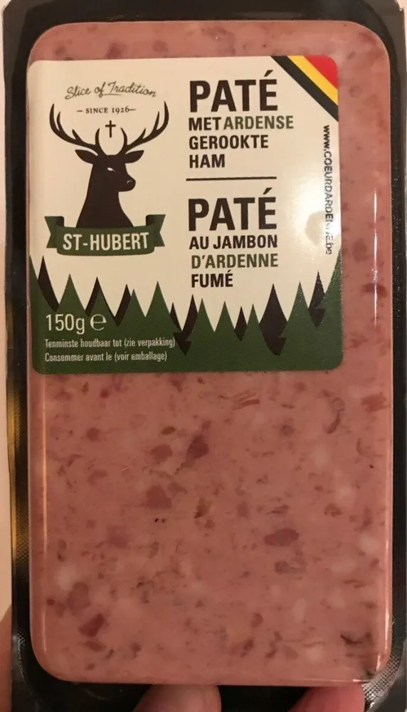 Paté au jambon d'Ardenne fumé