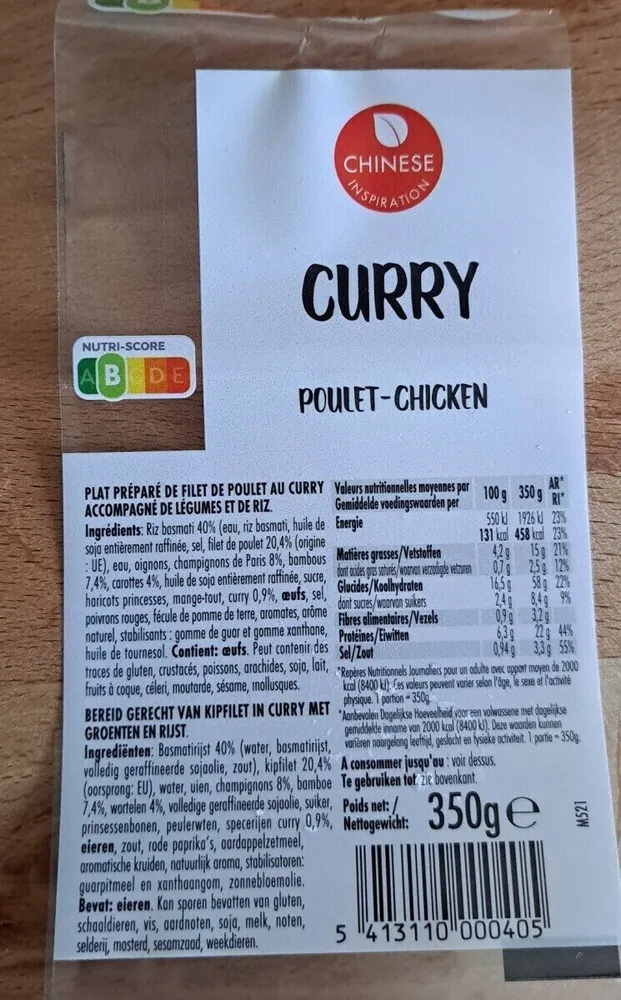 Curry poulet-chicken