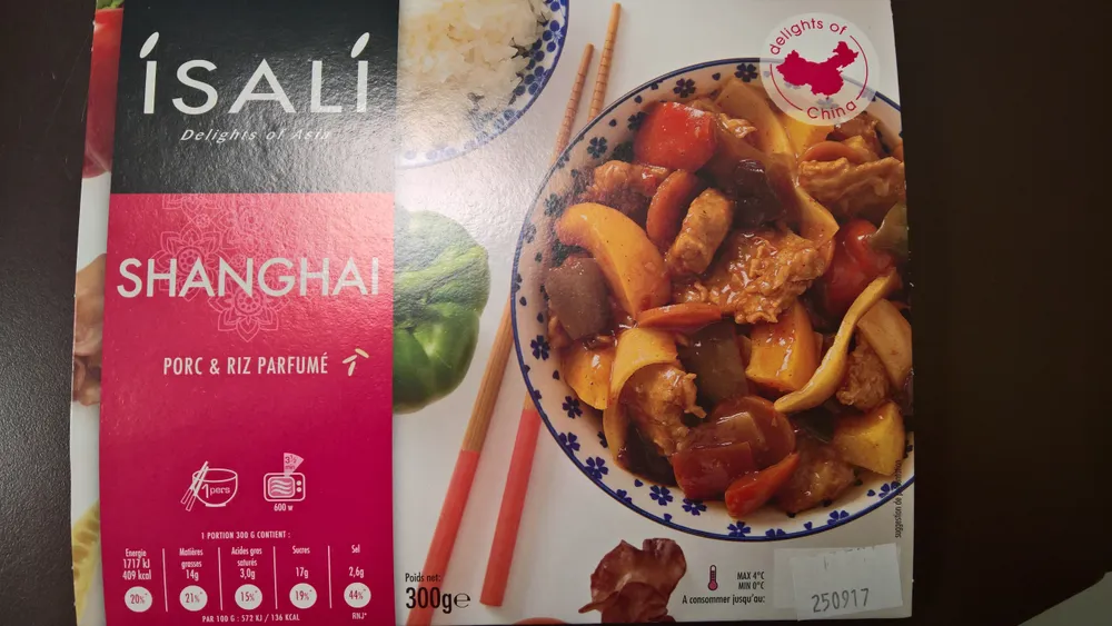 Porc Shangaï et Riz Parfumé